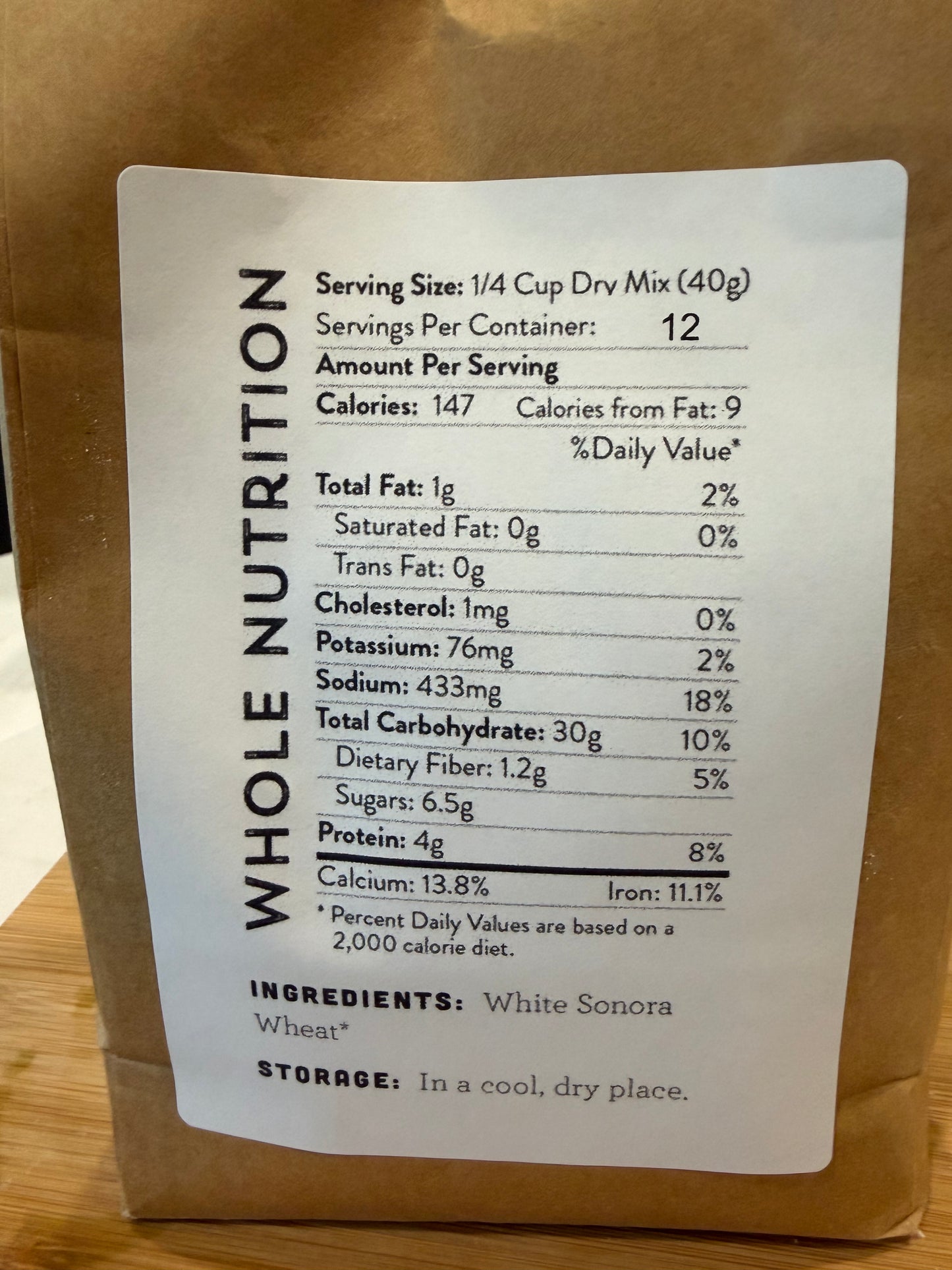 Sonora White Wheat Flour    1.5lb bag